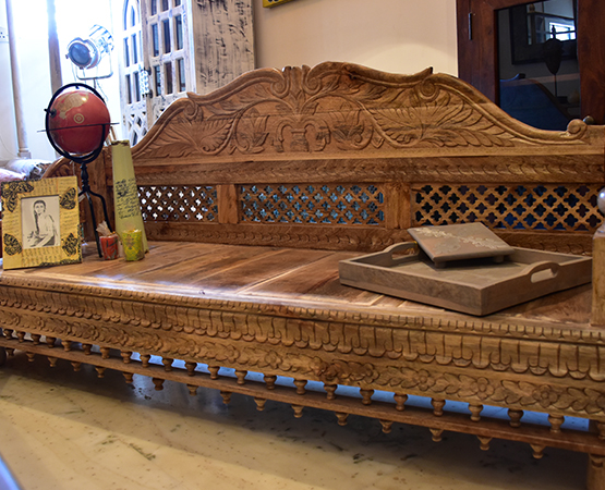 Carved Wooden Sofa